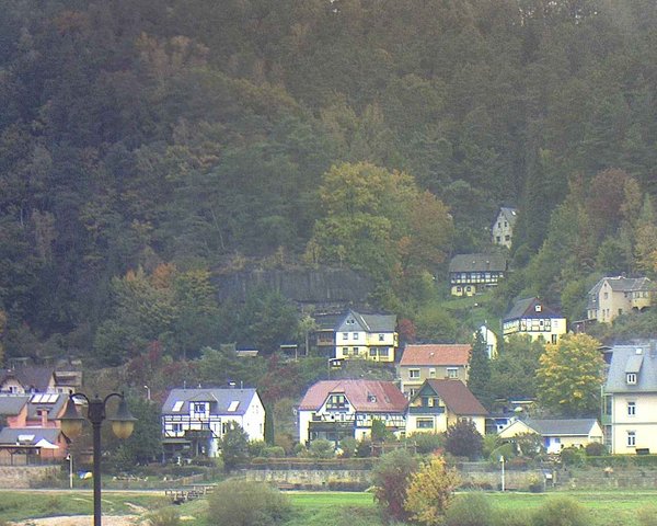 time-lapse frame, Webcam in Bad Schandau, Krippen & Postelwitz webcam