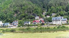 view from Webcam in Bad Schandau, Krippen & Postelwitz on 2025-06-20