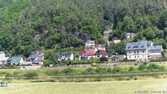 view from Webcam in Bad Schandau, Krippen & Postelwitz on 2025-06-21