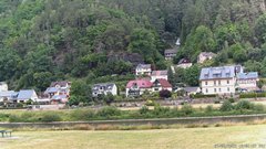 view from Webcam in Bad Schandau, Krippen & Postelwitz on 2025-06-27