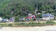 view from Webcam in Bad Schandau, Krippen & Postelwitz on 2025-07-02