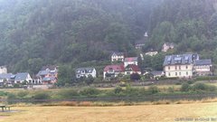 view from Webcam in Bad Schandau, Krippen & Postelwitz on 2025-07-12