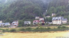 view from Webcam in Bad Schandau, Krippen & Postelwitz on 2025-07-12