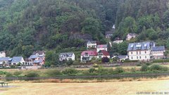 view from Webcam in Bad Schandau, Krippen & Postelwitz on 2025-07-12