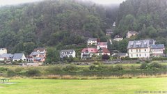 view from Webcam in Bad Schandau, Krippen & Postelwitz on 2025-07-19
