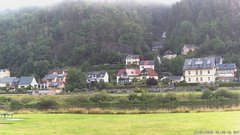 view from Webcam in Bad Schandau, Krippen & Postelwitz on 2025-07-19