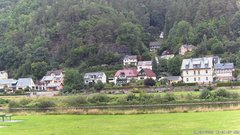 view from Webcam in Bad Schandau, Krippen & Postelwitz on 2025-07-21