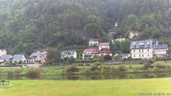 view from Webcam in Bad Schandau, Krippen & Postelwitz on 2025-09-18