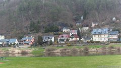 view from Webcam in Bad Schandau, Krippen & Postelwitz on 2026-04-04