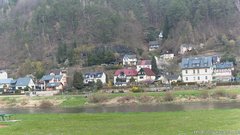 view from Webcam in Bad Schandau, Krippen & Postelwitz on 2026-04-14