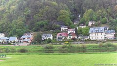 view from Webcam in Bad Schandau, Krippen & Postelwitz on 2026-05-08