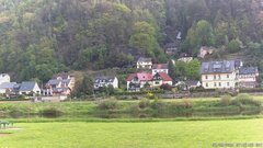 view from Webcam in Bad Schandau, Krippen & Postelwitz on 2026-05-09