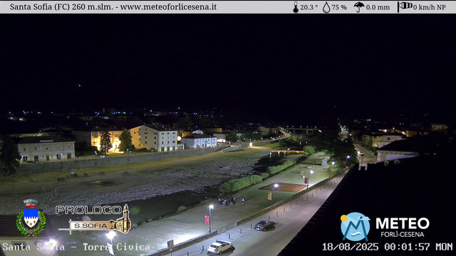 time-lapse frame, Santa Sofia - Torre Civica webcam