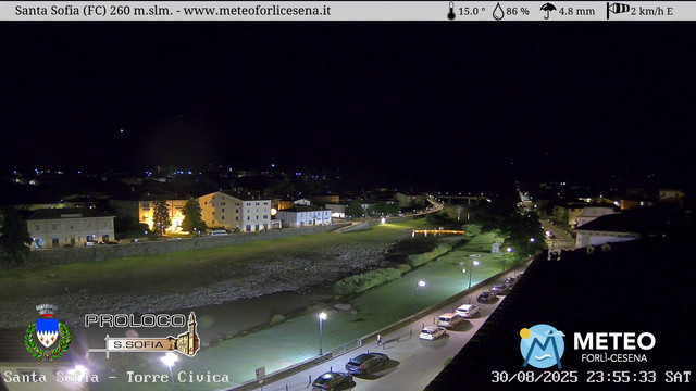 time-lapse frame, Santa Sofia - Torre Civica webcam