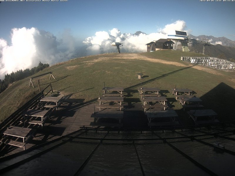 time-lapse frame, Bielmonte Monte Marca ovest webcam