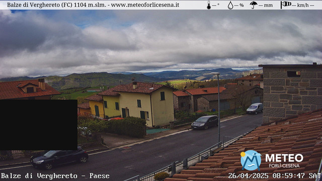 time-lapse frame, Balze di Verghereto - Paese webcam