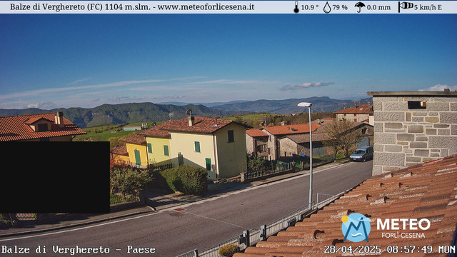 time-lapse frame, Balze di Verghereto - Paese webcam