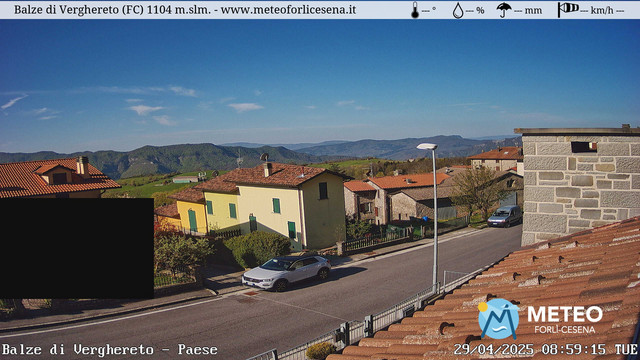 time-lapse frame, Balze di Verghereto - Paese webcam