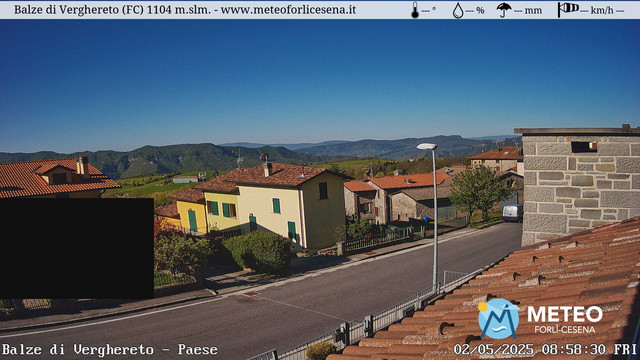 time-lapse frame, Balze di Verghereto - Paese webcam