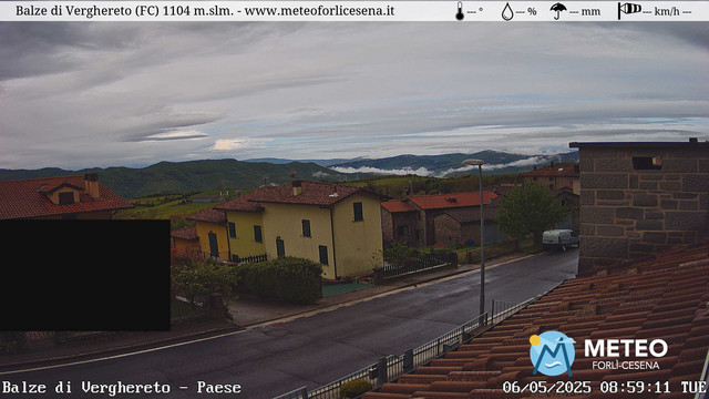 time-lapse frame, Balze di Verghereto - Paese webcam