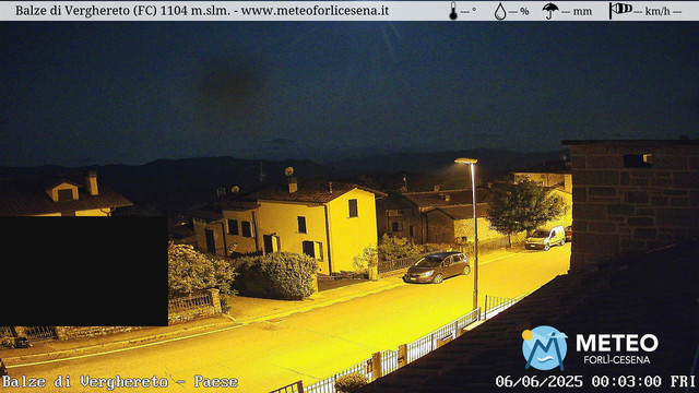 time-lapse frame, Balze di Verghereto - Paese webcam