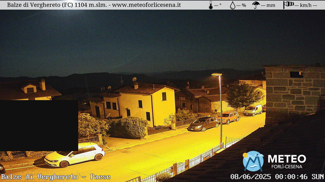 time-lapse frame, Balze di Verghereto - Paese webcam