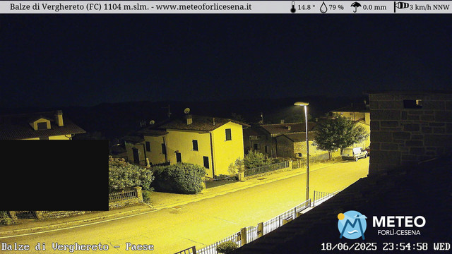 time-lapse frame, Balze di Verghereto - Paese webcam