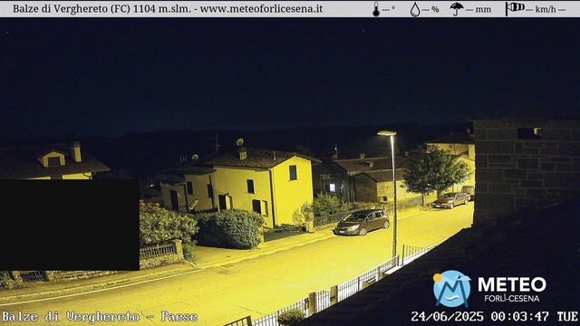 time-lapse frame, Balze di Verghereto - Paese webcam