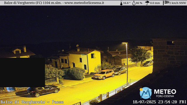 time-lapse frame, Balze di Verghereto - Paese webcam