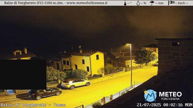 time-lapse frame, Balze di Verghereto - Paese webcam