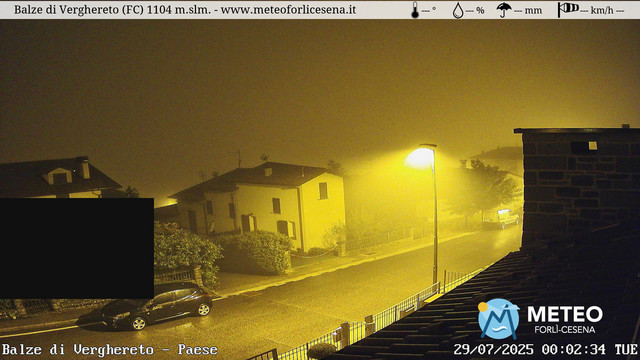 time-lapse frame, Balze di Verghereto - Paese webcam