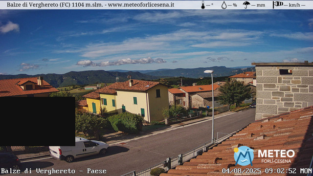 time-lapse frame, Balze di Verghereto - Paese webcam