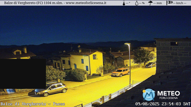 time-lapse frame, Balze di Verghereto - Paese webcam