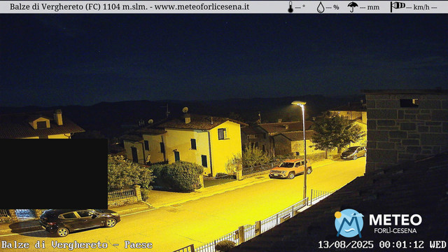 time-lapse frame, Balze di Verghereto - Paese webcam