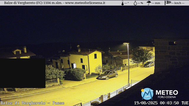 time-lapse frame, Balze di Verghereto - Paese webcam