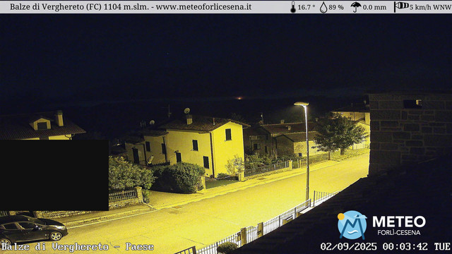 time-lapse frame, Balze di Verghereto - Paese webcam