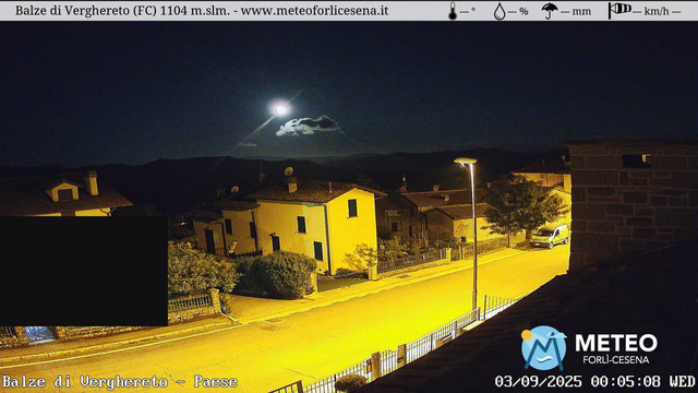 time-lapse frame, Balze di Verghereto - Paese webcam