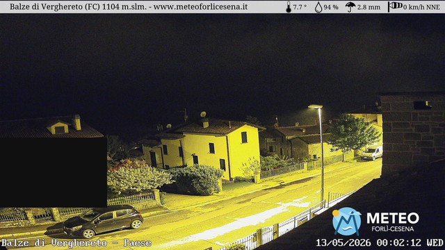 time-lapse frame, Balze di Verghereto - Paese webcam