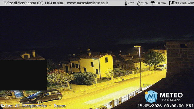 time-lapse frame, Balze di Verghereto - Paese webcam