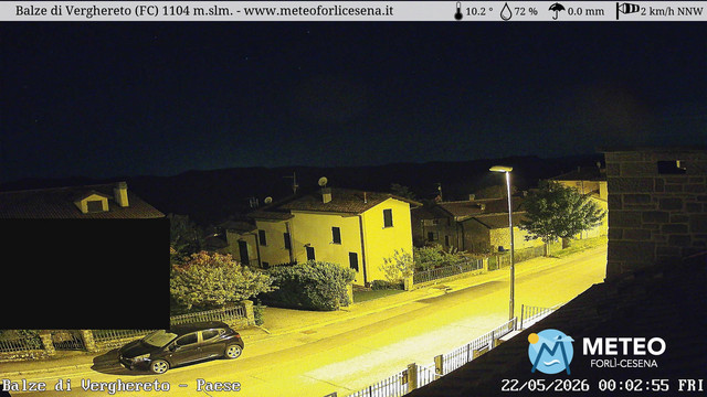 time-lapse frame, Balze di Verghereto - Paese webcam