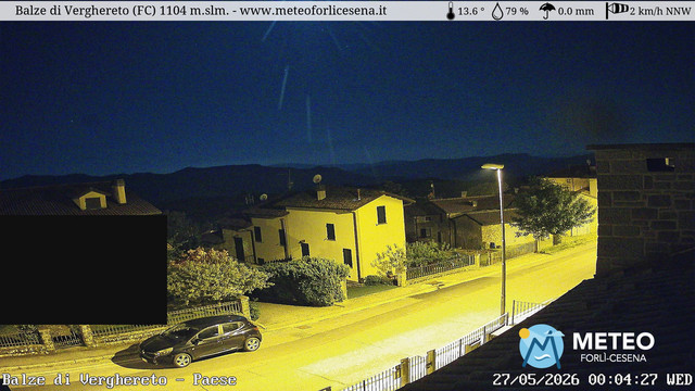 time-lapse frame, Balze di Verghereto - Paese webcam
