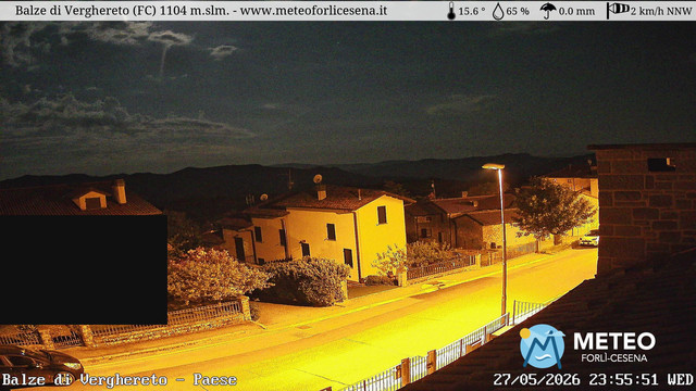 time-lapse frame, Balze di Verghereto - Paese webcam