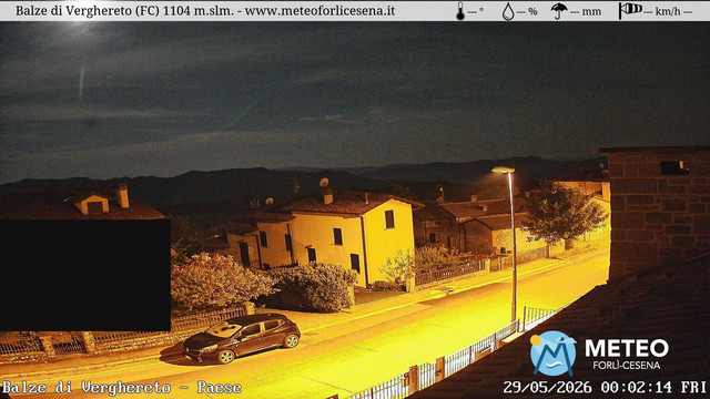 time-lapse frame, Balze di Verghereto - Paese webcam