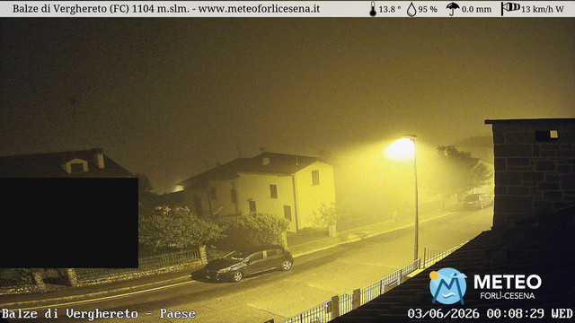 time-lapse frame, Balze di Verghereto - Paese webcam