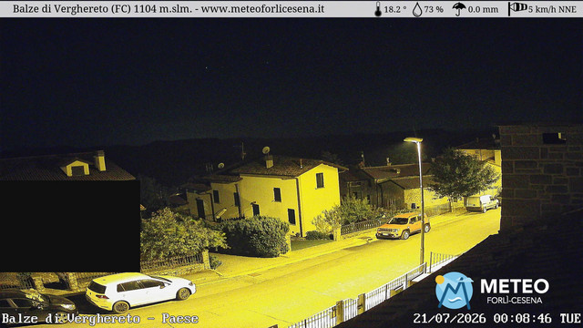 time-lapse frame, Balze di Verghereto - Paese webcam