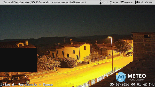 time-lapse frame, Balze di Verghereto - Paese webcam