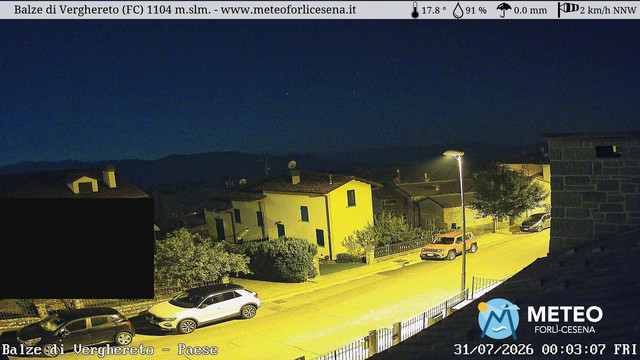 time-lapse frame, Balze di Verghereto - Paese webcam
