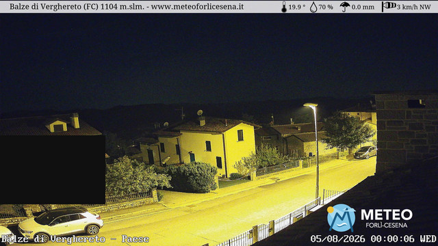 time-lapse frame, Balze di Verghereto - Paese webcam