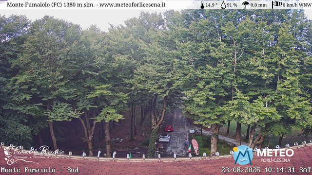 time-lapse frame, Monte Fumaiolo webcam