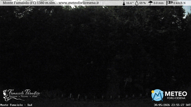 time-lapse frame, Monte Fumaiolo webcam